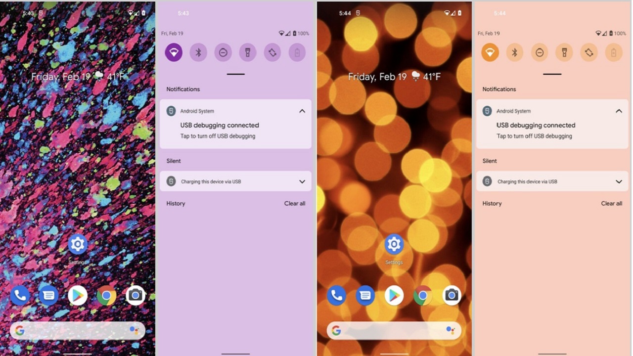 Android 12 renkli tema