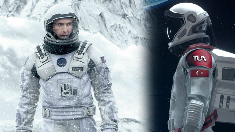 Türkiye Uzay Ajansı'nınki ile Interstellar Filmindeki Kıyafetin Dikkat Çekici Benzerliği