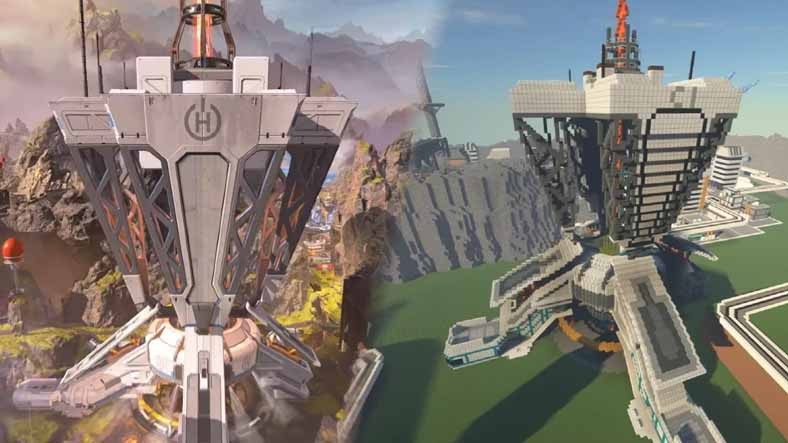 Apex Legends Haritası, Minecraft'ta Yeniden Oluşturuldu: Görüntüler Büyüleyici