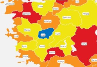 Koronavirüs Risk Haritasında Batının Tek ‘Mavisi’ Uşak’a Nazar Değdi: Rengi Değişti
