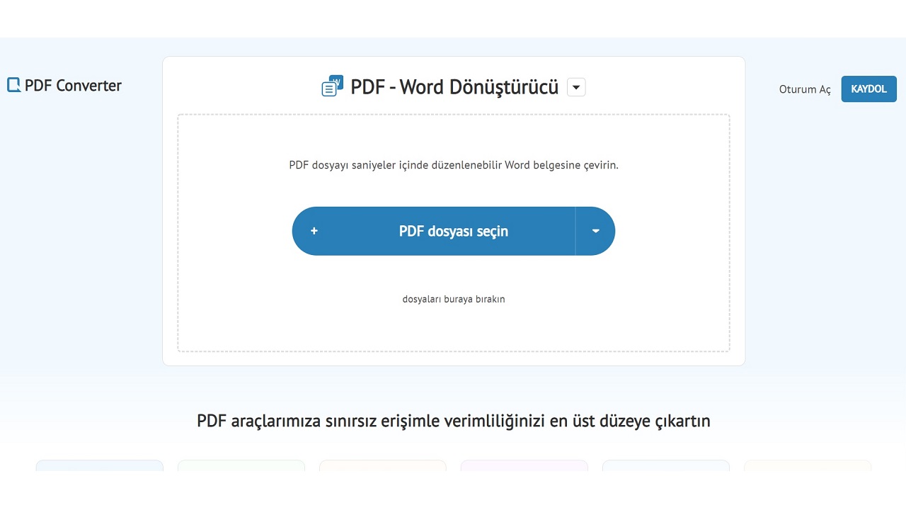 PDF Word çevirme