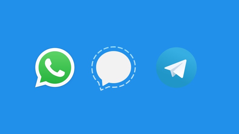 WhatsApp, Telegram, Signal