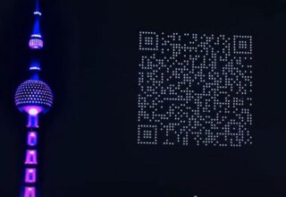 Çin’de Bir Şirket, 1500 Drone ile QR Kod Oluşturarak Oyununun Reklamını Yaptı [Video]