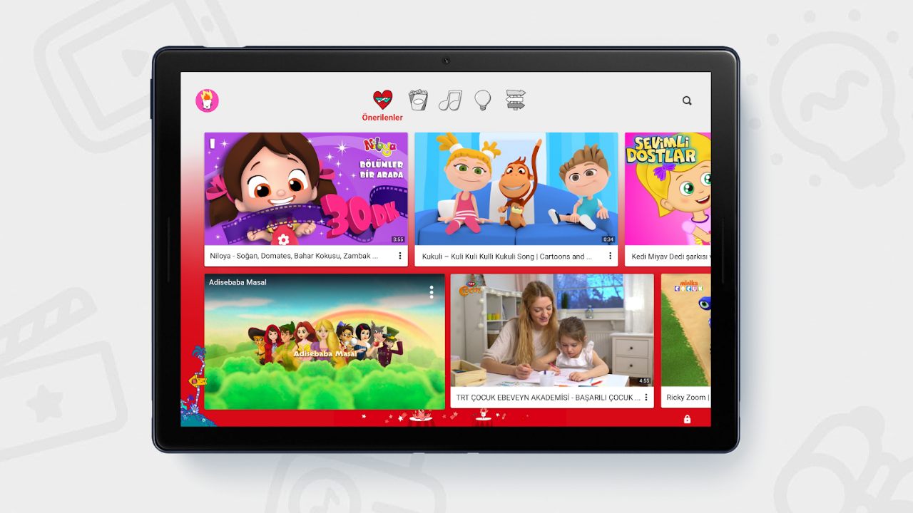 YouTube Kids tablet