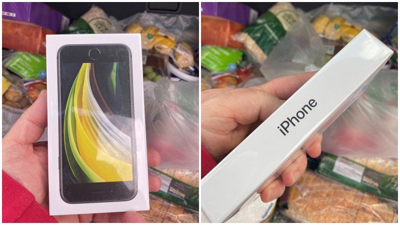 İngiltere'de Elma Sipariş Eden Adamın Poşetinden iPhone SE Çıktı