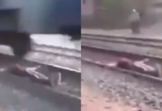 Mısır’da Rayların Üzerine Yatan TikTok Kullanıcısı, Üzerinden Trenin Geçmesine İzin Verdi [Video]