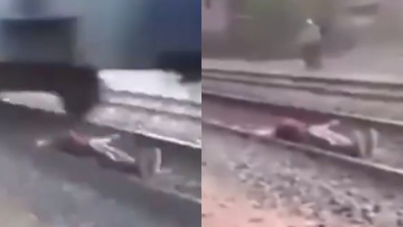 Mısır'da Rayların Üzerine Yatan TikTok Kullanıcısı, Üzerinden Trenin Geçmesine İzin Verdi [Video]