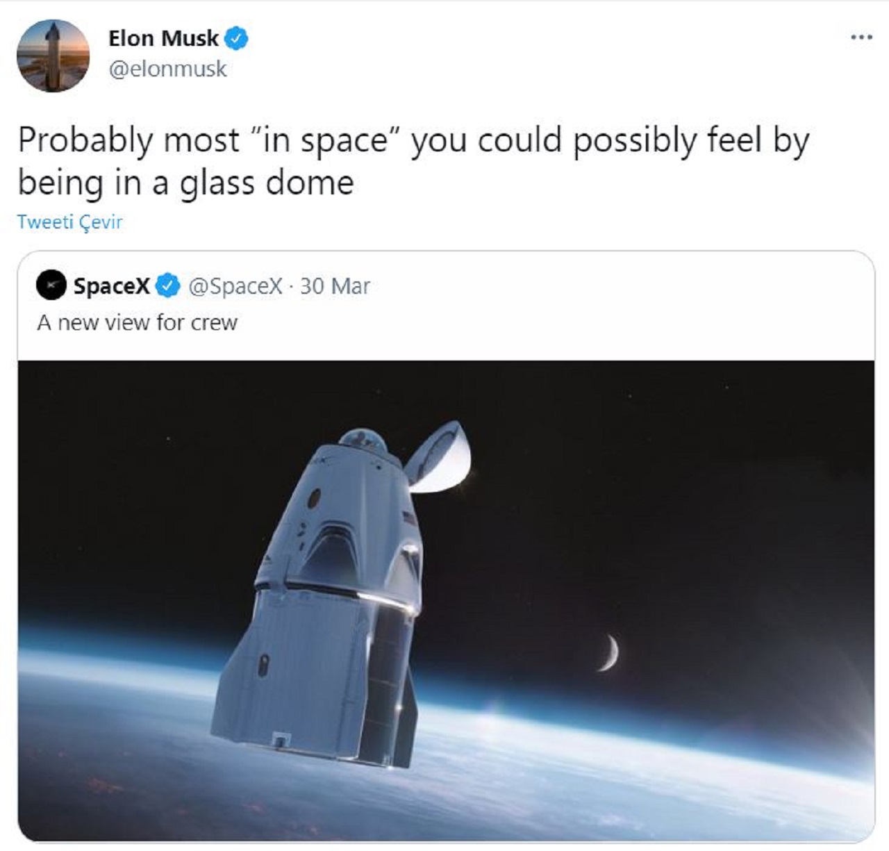 Elon Musk Dragon Kapsülü