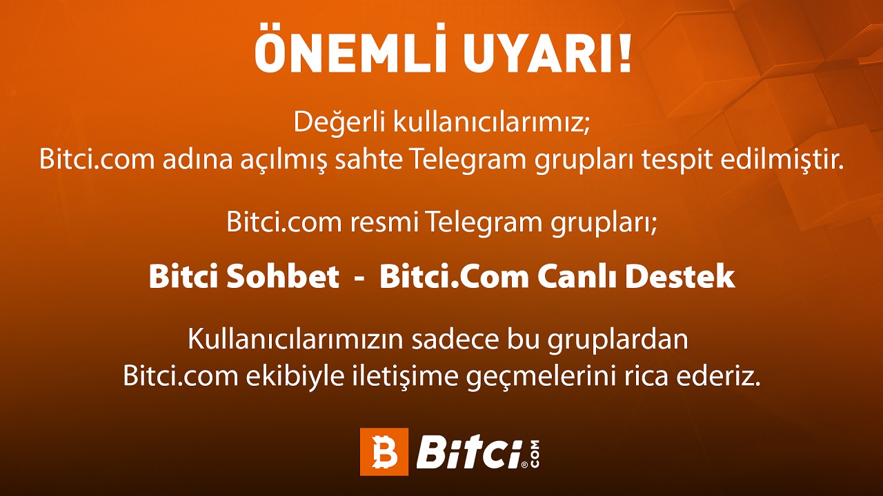 Bitci.com sahte telegram grubu açıklaması