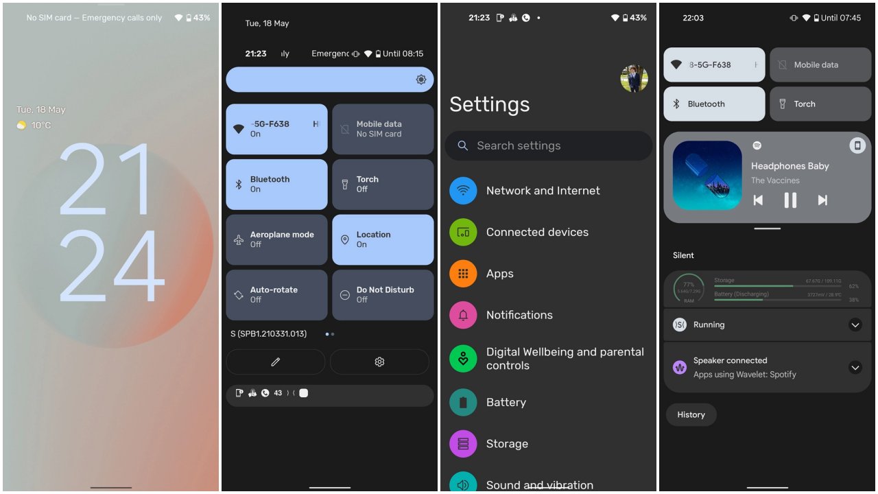 android 12 ekran görüntüleri