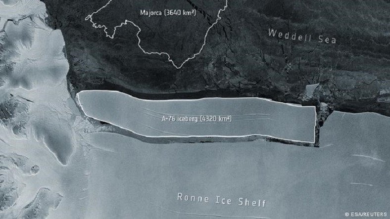 Antarktika'da Dev Bir Buz Parçası Koptu: Dünyanın En Büyük Buzdağı Oldu