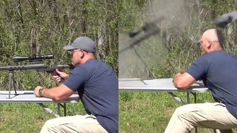 Bir YouTuber, Atış Talimi Sırasında Tüfek Yüzünde Patlayınca Ölümden Döndü [Video]