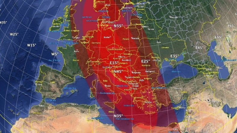 NASA'nın Kıyamet Günü Simülasyonunda Varsayımsal Bir Asteroit, Türkiye'yi ve Avrupa'yı Yıkıp Geçti