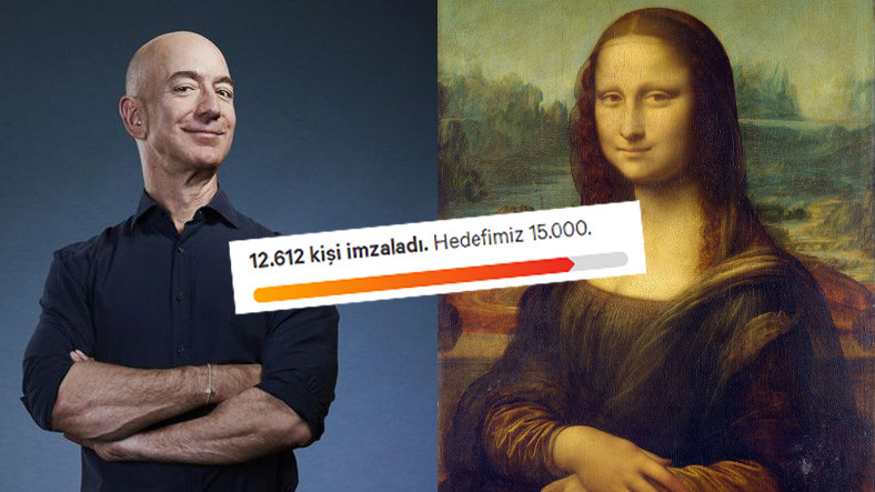 Amazon CEO'su Jeff Bezos'un Mona Lisa Tablosunu Yemesi İçin İmza Kampanyası Başlatıldı