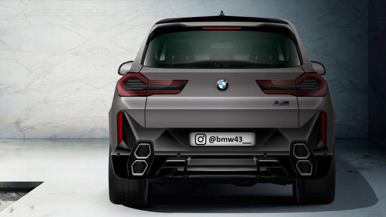 BMW'nin Tüm Zamanların En Güçlüsü Olacak X8 M'in Arka Tasarımı Açığa Çıktı