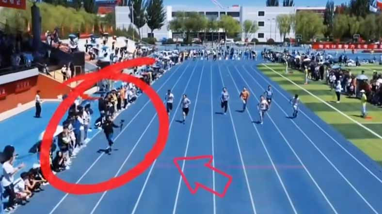 Koşu Yarışında En Az Yarışmacılar Kadar Hızlı Koşan Kameramanın Viral Olan Videosu