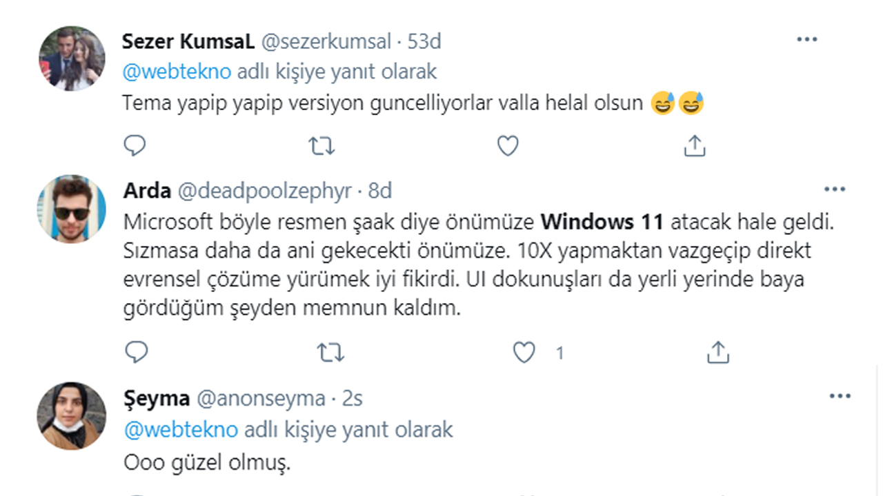 Windows 11 sosyal medya