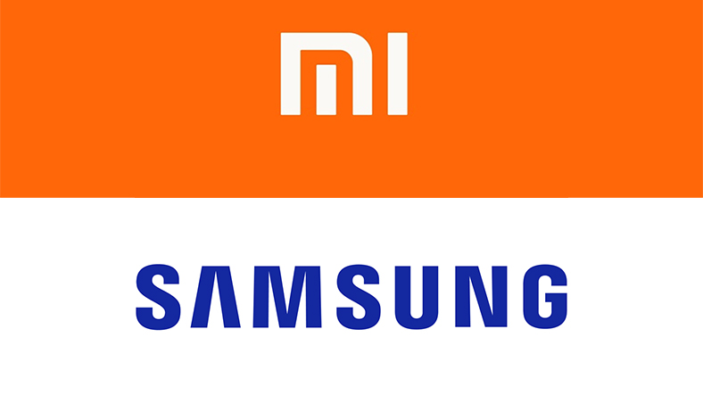 Xiaomi ve Samsung logoları