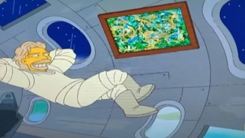 The Simpsons Yine Şaşırtmadı: Richard Branson'ın Uzaya Çıkacağını 7 Yıl Önce Göstermiş