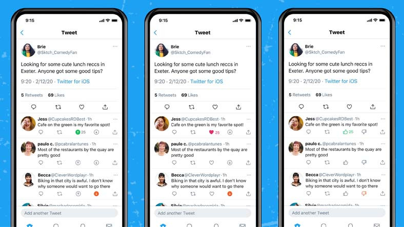 Twitter, Ne İşe Yarayacağı Pek de Anlaşılmayan Bir 'Beğenmeme' Özelliği Test Etmeye Başladı
