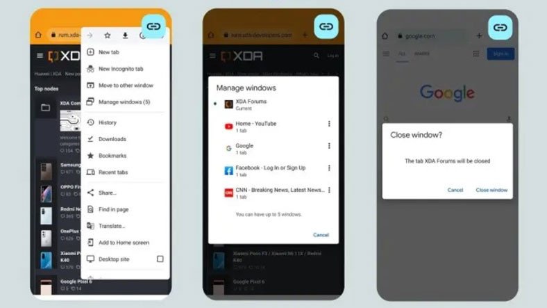Android 12 ile Birlikte Chrome Sekmeleri Tıpkı Bilgisayardaki Gibi Kullanılacak