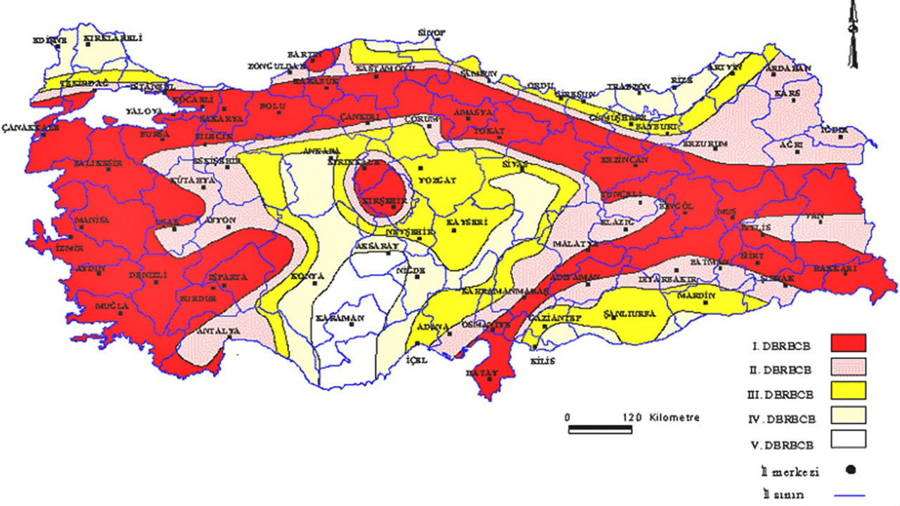 türkiye deprem haritası