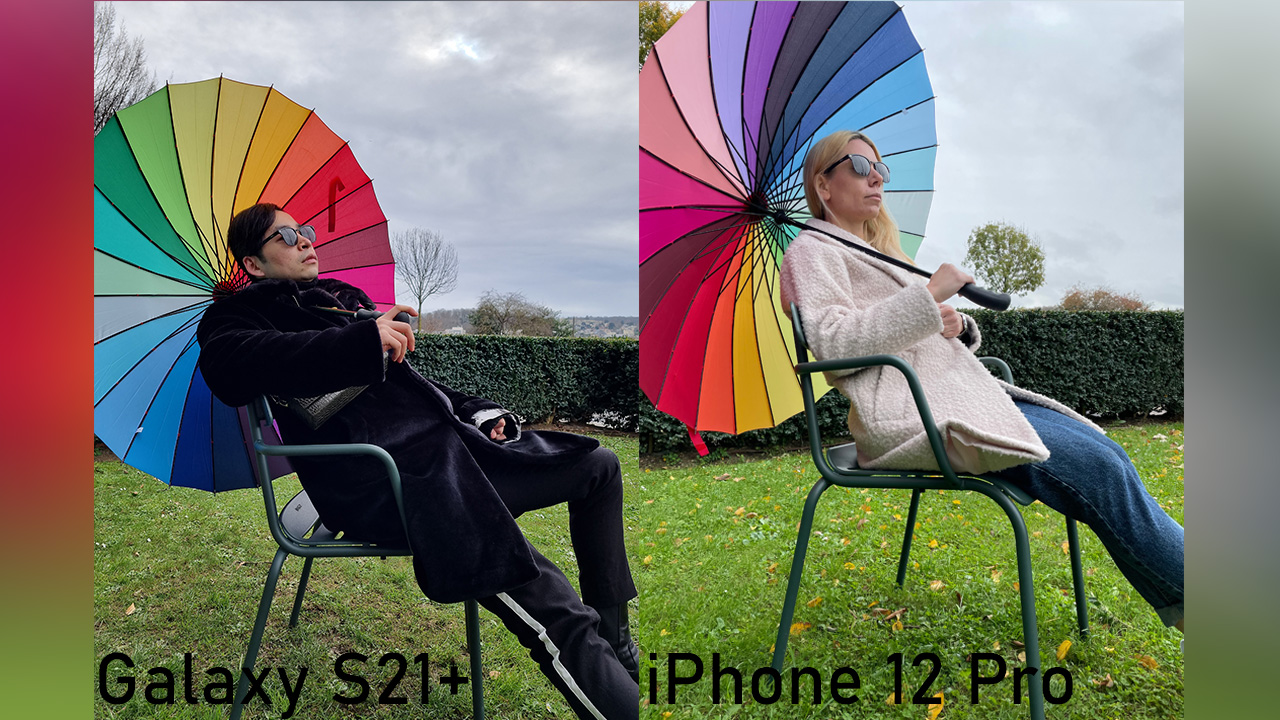 Galaxy S21+ vs iPhone 12 Pro kamera