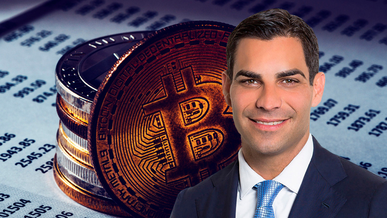 Miami belediye başkanı Francis Suarez ce bitcoin sembolü