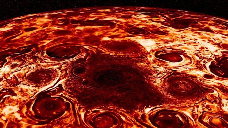 10 Yıldır Görevde Olan Juno Aracının Yakaladığı En Çarpıcı Jüpiter Görüntüleri