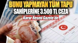 TAPU SAHİPLERİ UYARILDI